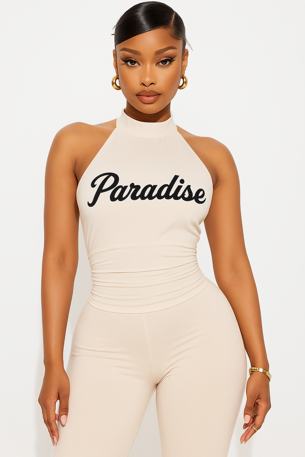 Paradise Halter Capri Jumpsuit